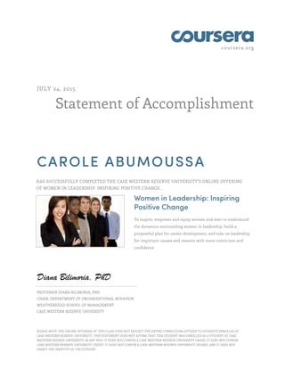 bilimoria online|Coursera .